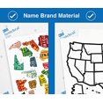thumbnail image 4 of RV State Sticker Travel Map - 11" x 17" - USA States Visited Decal - United States License Plate Non Magnet Road Trip Window Stickers - Trailer Supplies & Accessories - Exterior or Interior Motorhome, 4 of 6