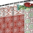 thumbnail image 3 of Boho Style Shower Curtain Pioneer Floral Vintage Retro Shower Curtain for Bathroom Home Decor Bathtubs Waterproof Fabric Curtain with 12 Hooks 72x72in, 3 of 5