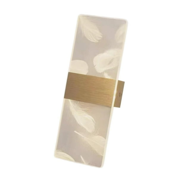 Lámpara acrílica montada en la pared perfecl iluminación cableada 4x10,6 pulgadas Estilo E