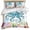 Multicolor, variant on 3 Piece Octopus Coastal Duvet Cover Set Twin Size, Microfiber Comforter/Quilt Cover with Corner Ties and 2 Pillowcases, Blue Nautical Summer Beach Ocean All Season Soft Bedding with Zipper Closure