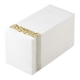thumbnail image 5 of 100pcs Disposable Gold Printed Thick Paper Napkins for Party, Wedding, Restaurant, Bathroom, High End Dining – Soft Beverage & Hand Towels, 5 of 5