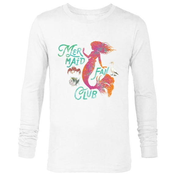Disney The Little Mermaid Fan Club Ariel and Friends - Long Sleeve T-Shirt for Men - Customized-White