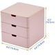 thumbnail image 2 of Organizador de tocador con cajones, organizador compacto, juego de cajones para cosméticos, suministros dentales, baño MFZFUKR WRJM-640-2, 2 of 5