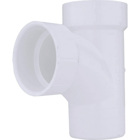 Charlotte Pipe 2 In. Hub DWV Sanitary Street Tee PVC 00403  0800HA
