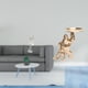thumbnail image 2 of Figura de bailarina elegante, escultura de arte moderno con bandeja para servir. Adorno creativo de resina para la decoración de dormitorio, oficina o, 2 of 8