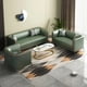 thumbnail image 2 of Nordic Style Stretch Sofa Leather Minimalist Adults Luxury Modern Couch Ergonomic Unusual Canape Salon Living Room Furniture My Lux Decor Round, 2 of 13