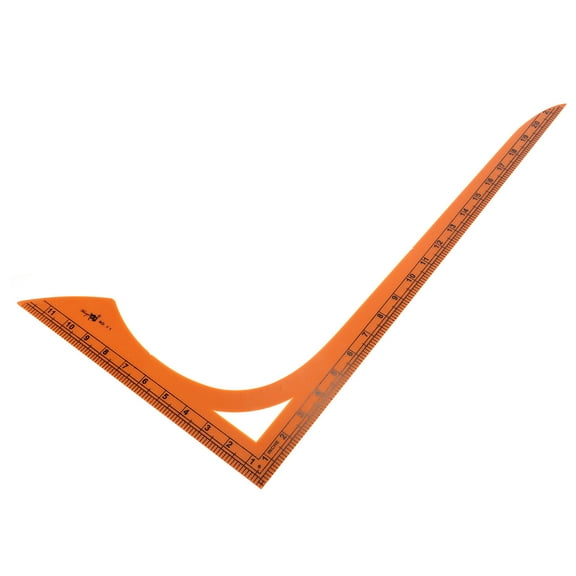 MOKKHNB L Shape Sewing Ruler, Double-Sided Scale Plastic Patchwork Ruler For Fabric Cutting, 21.92 X 12.20 Inch