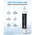 thumbnail image 3 of Waterdrop 847200 Refrigerator Water Filter Replacement for Fisher & Paykel Water Filter 847200, 6 Months or 300 Gallons, 3 Pack, 3 of 5