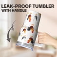 thumbnail image 5 of 20oz Funny Chicken Tumbler with Handle Insulated Travel Mug Special Birthday Christmas Gift for Chicken Fans Women Men Cup Holder Friendly Durable Material Wide Mouth for Ice Office Home Daily Use, 5 of 6