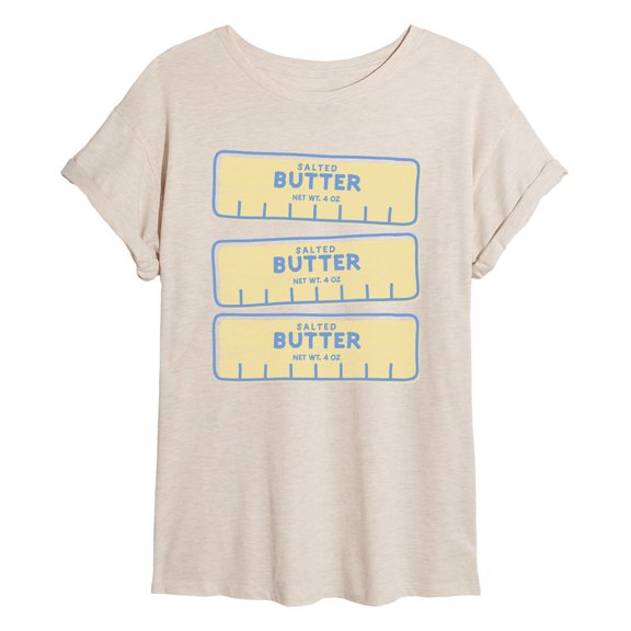 Instant Message - Butter Sticks Oversized Graphic T-Shirt