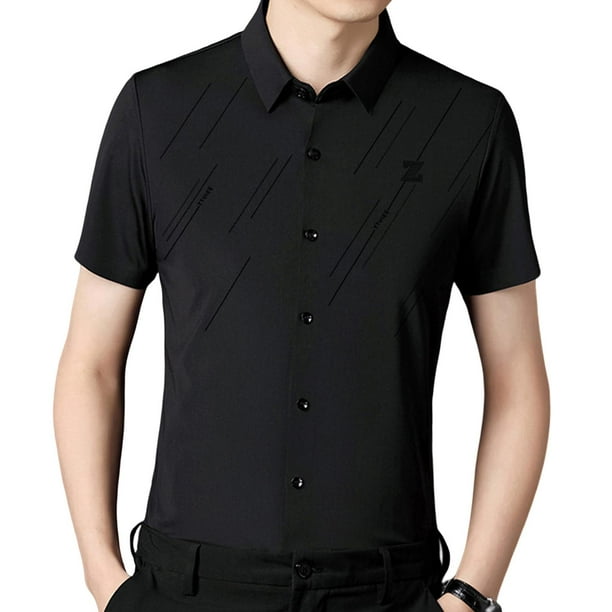 Short Sleeve Shirt for Men Streetwear Cargo Shirts Golf Shirt Cool Summer Mens Short Sleeve Dress Shirt Casual Lapel Tops for Daily Leisure XXXXL