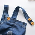 thumbnail image 5 of Splozh Baby Toddler Boys Adjustable Denim Pants Newborn Kids Denim Overalls Jumpsuits Cute Outdoor Bib Shortalls Jean Overalls for 6-9 Months,Blue, 5 of 5