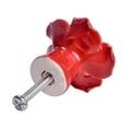 thumbnail image 3 of GOOHOCHY 2 pomos de cerámica con forma de rosa para armario de cocina, cajón, puerta, tiradores (rojos), 3 of 8