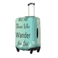 thumbnail image 2 of Balery Not All Those Who Wander Are Lost1 Luggage Cover Protector, Scratch And Dirt Resistant, Fits 18-32 Inch Luggage - Large, 2 of 9