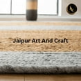 thumbnail image 4 of Jaipur Art And Craft Handmade Oval Shape Jute Braided Area Rug with Sage Border Design for Home Décor Rug Size - (8x10 Sq Feet), (96x120 Inches), (240x300 CM), 4 of 6