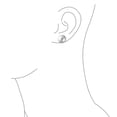 thumbnail image 3 of Bling Jewelry Womens Classic Light Grey Simulated Pearl Drop Ball Earrings in  Sterling Silver, 3 of 6