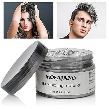 Mofajang Hair Wax Dye Styling Cream Mud, Natural Hairstyle Color Pomade, Washable Temporary, Gray | Walmart Canada Mofajang Hair Wax Dye Styling Cream Mud, Natural Hairstyle Color Pomade, Washable Temporary, Gray | Walmart Canada