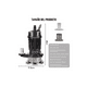 thumbnail image 2 of Bomba Sumergible BELUG 1/2 Hp para agua Limpia/sucia 110v negro, 2 of 5