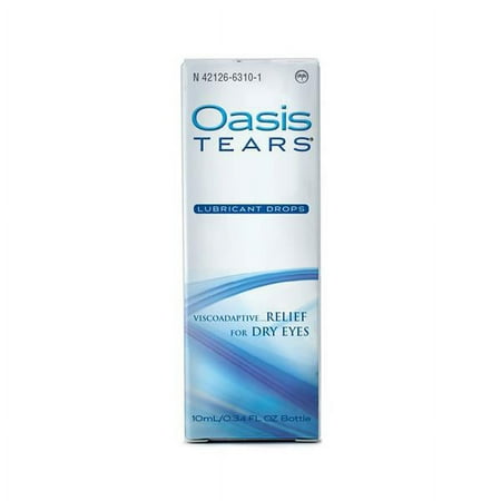 Oasis TEARS Lubricant Eye Drops Bottle Relief For Dry Eyes, 0.34 Ounce