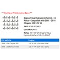 thumbnail image 2 of Engine Valve Hydraulic Lifter Kit - 24 Piece - Compatible with 2005 - 2010 Chrysler 300 3.5L V6 2006 2007 2008 2009, 2 of 2