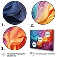thumbnail image 3 of Designart "Chromatic Illusion Opt Art wall decor" Modern Wall Decor, 3 of 5