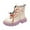 White, variant on Gvdentm Little Girl Combat Boots Girls Ankle Boots Short Booties Side Zipper Riding Boot Low Heels Dress Boot Shoes for Kids(Black,9)
