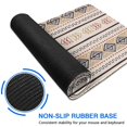 thumbnail image 6 of Long Mouse Pads for Desk,Brown Geometric Striped Pattern Desk Mats on Top Of Desks, Desk Mouse Pad Extra Large with 3mm Non-Slip Base and Stitched Edge for Gaming,Office,Work,Home 31.5"x11.8", 6 of 6