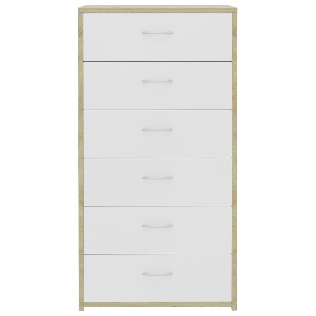 Kepooman Modern Sideboard with 6 Drawers, Buffet Storage Side Cabinet Dresser Organiser for Living Room Kepooman Modern Sideboard with 6 Drawers, Buffet Storage Side Cabinet Dresser Organiser for Living Room