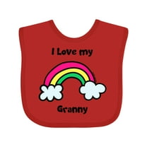 Inktastic I Love My Granny Boys or Girls Baby Bib