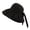 Black, variant on Womens Hiking Hats Women's Sun Hat Bow Fisherman's Hat Casual Fashion Hat Foldable Cloth Hat Beach Cool Hat Windproof