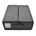 thumbnail image 4 of Sheet Set Organizer, Closet Organizer, Foldable Large Sheet Organizer with Clear Black, 4 of 9