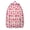Kawaii Strawberr, variant on Mandala Bohemian Ethnic Style School Backpack for Women, Vintage Canvas Daypack with Colorful Trippy Geometric Mandala Print, Lightweight Artistic Meditation Travel Bag