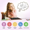 thumbnail image 2 of Juguetes para niñas, regalo de cumpleaños para niñas de 3 4 5 6 7 años, juguetes de aprendizaje para niños pequeños para niñas de 3 a 7 años, colorido tablero de escritura LCD, tablero de dibujo borrable de 10 pulgadas (rosa) BANYUO Electrónica, 2 of 6