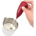 thumbnail image 3 of Kuissential Electric Stainless Steel Milk Frother 2pk-Slickfroth 2.0- Handheld Battery Operated Foam Maker for Cappuccino Latte Hot Chocolate Frappe Matcha and Coffee- Great for Coffee Lovers, 3 of 5