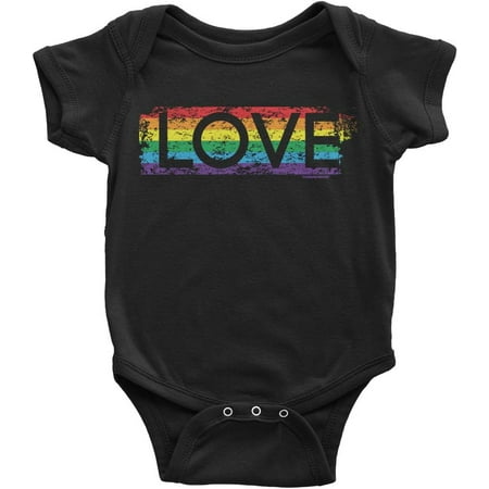 

Baby Gay Pride Rainbow Love Infant Bodysuit
