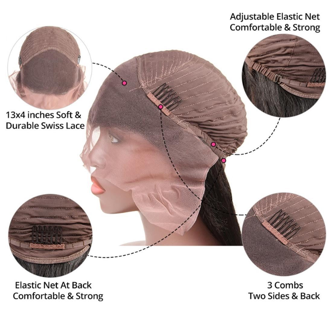 P4/27 Highlight 13x4 Lace Front Wig Brazilian Straight Human Hair Wig for Women Ombre Lace Frontal Wig Pre Plucked With Baby Hair 16 inch