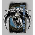thumbnail image 2 of Men's Marvel: Moon Knight Jumping Into Action From Above  T-Shirt - Silver - Large, 2 of 3