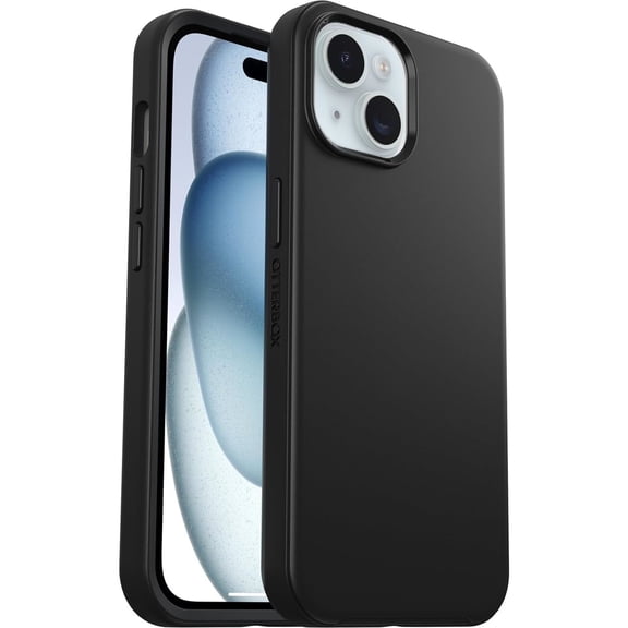 OtterBox Symmetry Series Case - iPhone 17e, iPhone 16e, iPhone 15, iPhone 14, iPhone 13 - Magsafe Edition - Thin & Tough, Pocket Friendly, with Raised Edges - Black