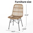 thumbnail image 3 of From Farm to Table A Timeless Set of 2 Brown Dining Room Chairs, 3 of 6