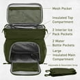 thumbnail image 5 of bentgo Prep Deluxe Insulated Multimeal Bag 5-Compartment Olive Green (BGPRPBAG-OG), 5 of 7