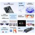thumbnail image 6 of FOXX S13 5G Cell Phone, Android 14 Unlocked Phones, 12GB +512GB TF Expand, 5G Dual SIM, 108MP Camera, 6.67" HD+ 120Hz Display, Fingerprint Unlock, 5000mAh Android Phone, 6 of 12