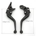 thumbnail image 4 of Fxcnc CNC Short Adjustable Brake Clutch Levers for CBR 600 F2 F3 F4 F4i 1991-2007, VTX1300 2003-2008, CBR900RR 1993-1999, 4 of 5