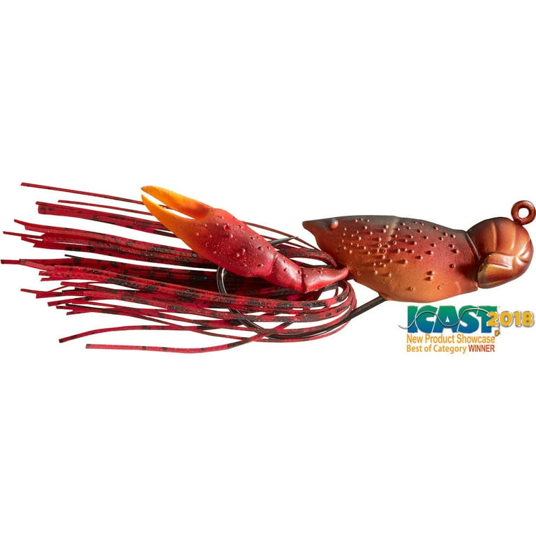 Live Target CHB45S148 Crawfish Hollow Body Jig 1 3/4in 1/2 oz - Junebug  Chartreuse 