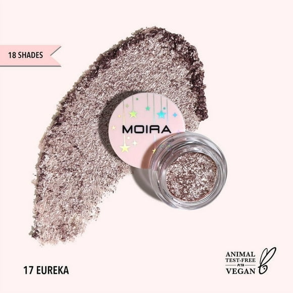 Sombra De Ojos Moira Cosmetics En Crema Con Glitter 17, Eureka