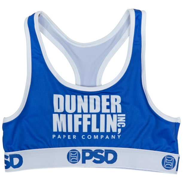Dunder Mifflin Paper Company Microfiber Blend PSD Sports Bra-Medium 