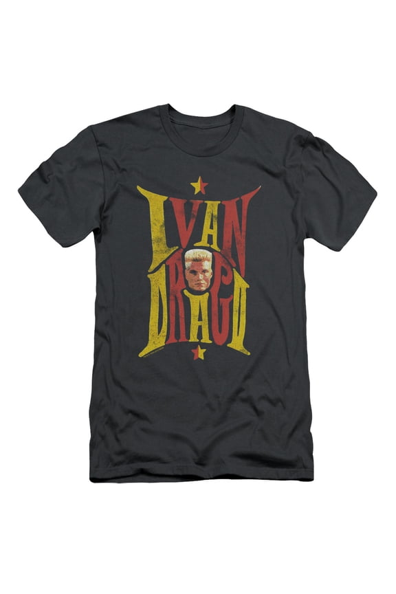 Rocky Iv Ivan Adult 30/1 T-Shirt Charcoal