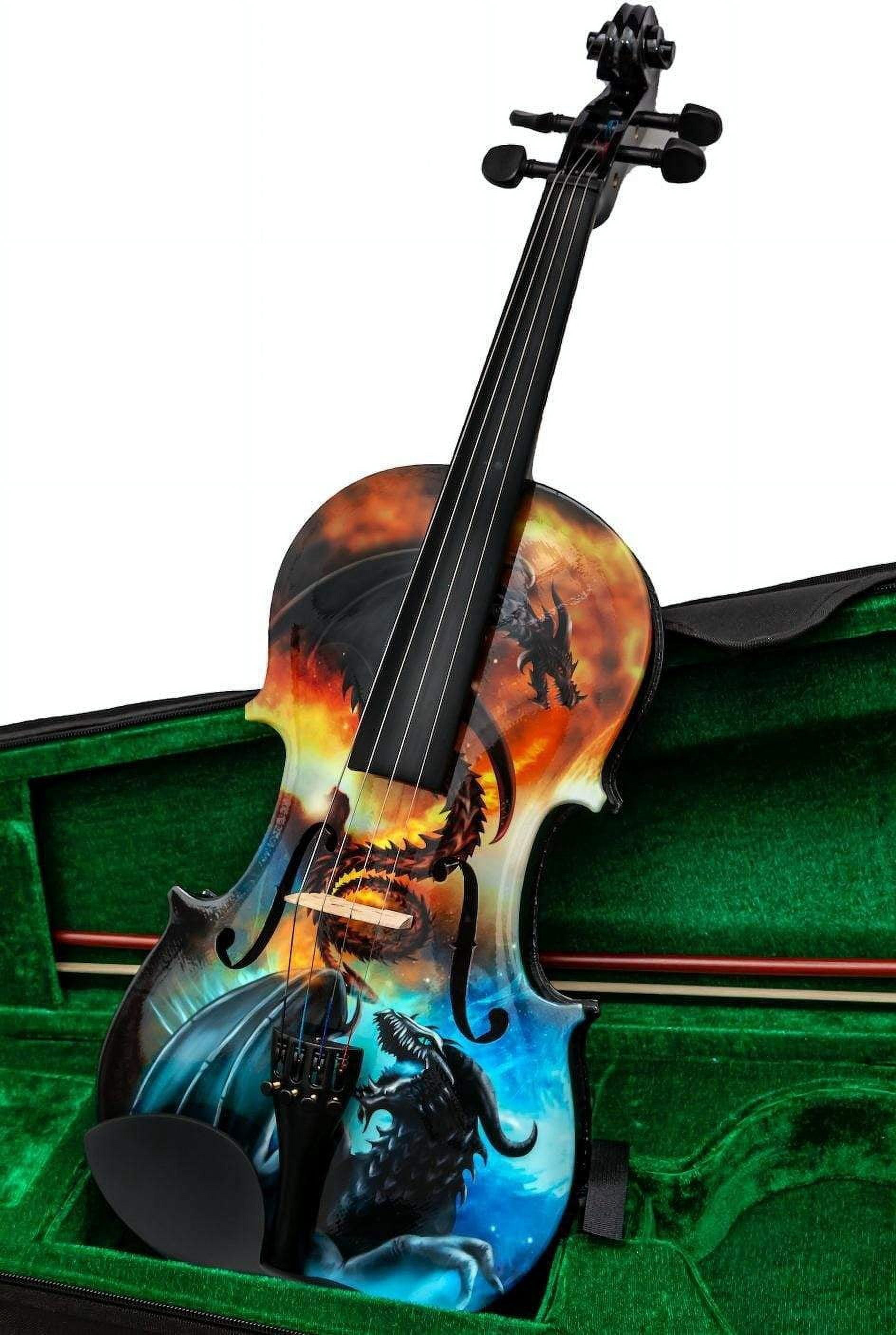 Rozanna's Violins Dragon Spirit 4/4 Violin Outfit with Matching Carbon Fiber Bow Case