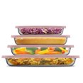 thumbnail image 3 of Borosilicate Glass Oven Dishes with Lids - Blushy Pink, 3 of 13