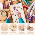 thumbnail image 4 of HLONK Embroidery Scroll Frame Wooden Cross Stitch Scroll Frame Rotated Needlepoint Embroidery Tapestry Scroll Frame Adjustable Needlepoint Stretcher Frame for Embroidery 12 x 21inch, 4 of 11