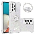 thumbnail image 1 of Funda para Samsung Galaxy A53 5G con Brillo Líquido Flotante, Purpurina, Parachoques y Anillo Giratorio Soporte, 1 of 5
